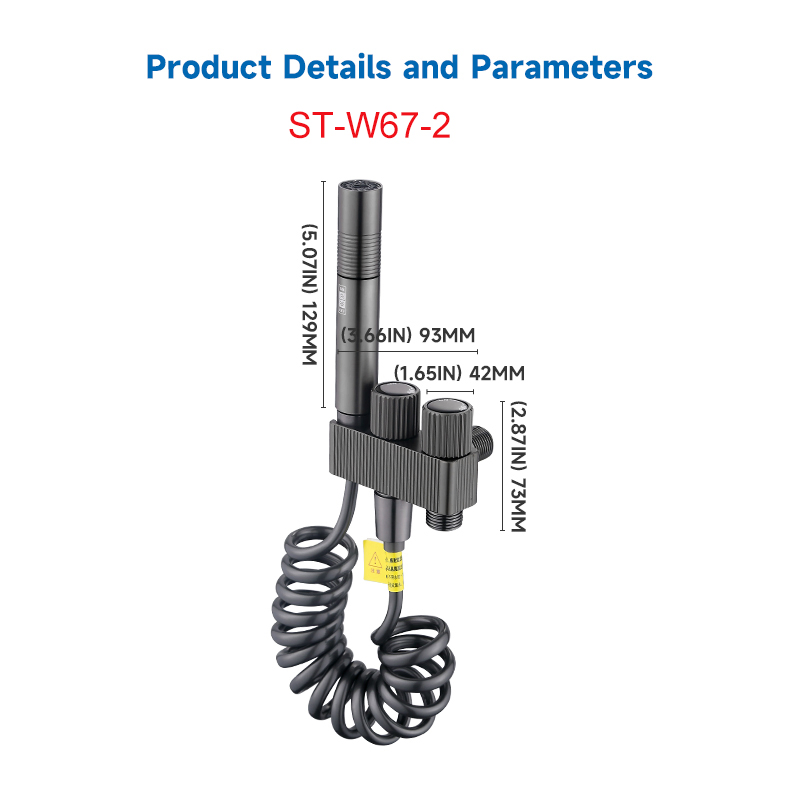 201 Stainless Steel Handheld Fitting Shattaf for Bathroom
