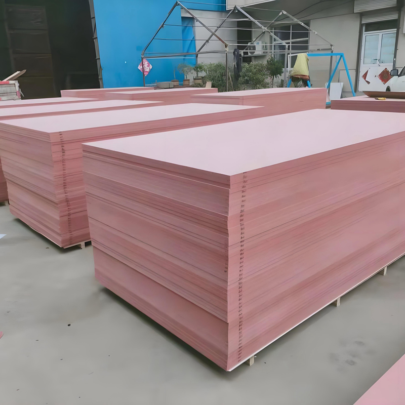 Manufacture Furniture MDF Board 5-18mm Fire Retardant Melamine Red MDF Board