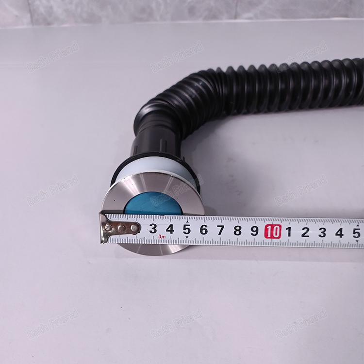 Cheap Plastic Pop up Basin Drain Flexible Basin Sink Waste Black Pipe with Stainless Steel Cover
