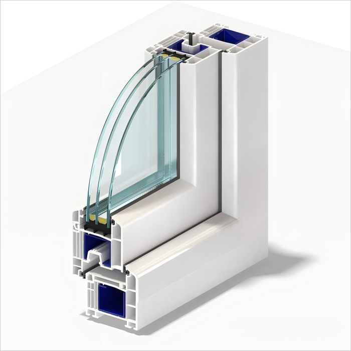 Customizable UPVC Window Plastic PVC Profile for Construction