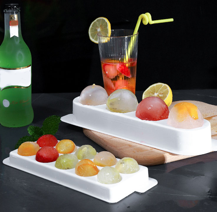 Форма для льда: шары виски, 10 ячеек, пищевой пластик