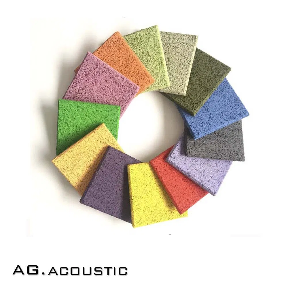AG. Acoustic Thickness 20mm Wood Wool Acoustic Wall Ceiling Sound Absorption Panel for Studio
