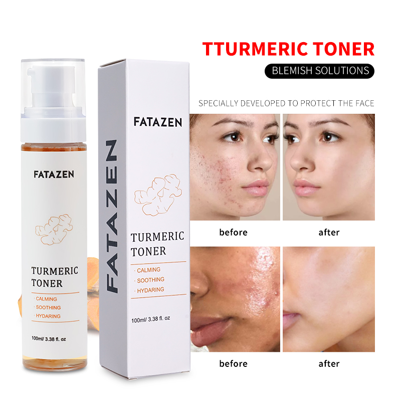 Natural Organic Turmeric Whitening Mild Non-Irritating Spray Deep Hydrating Face Toner