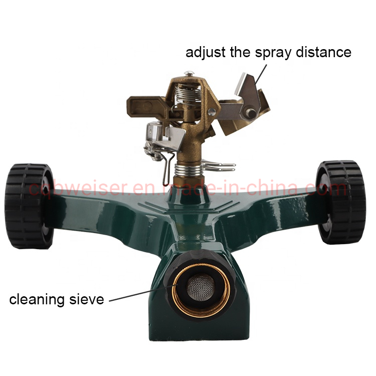 360degree Adjustable Lawn Grass Rotatable Sprayer Roof Top Metal Sprinkler