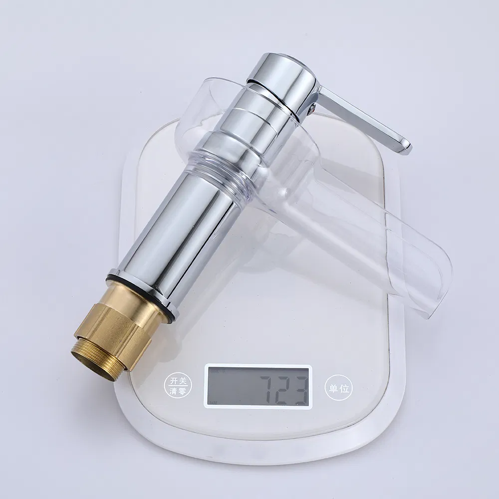 Huadiao Waterful Bathroom Faucet with Single Hole Sink Mixer Tap