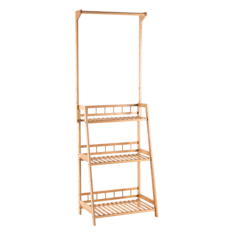 Customized Multi Functional Bamboo Storage Rack Bamboo Flower Rack