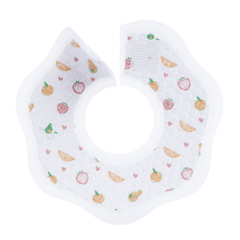 Momotaro Wholesale Custom Printed Non-Woven Fabric Portable Waterproof Disposable Baby Bibs for Babies