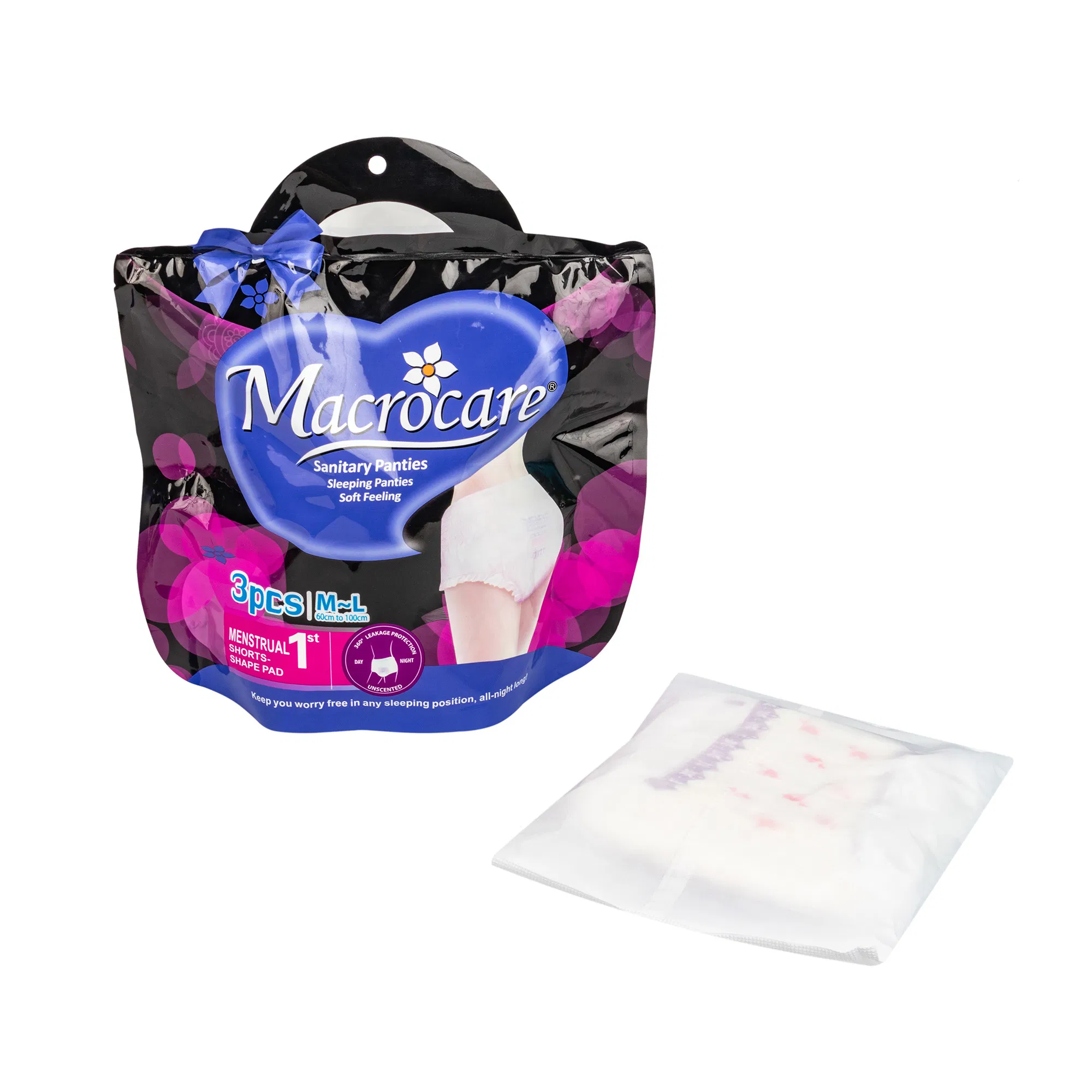 Macrocare Disposable Soft Lady Woman Sanitary Napkins Period Pants Menstrual Underwear