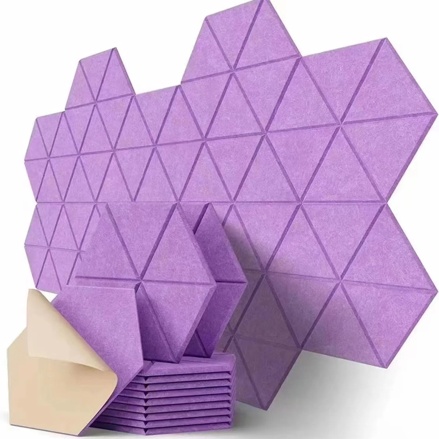 100% Recycle 9mm Pet Acoustic Panels Sound Absorb Polyester Acoustic Solution Materials