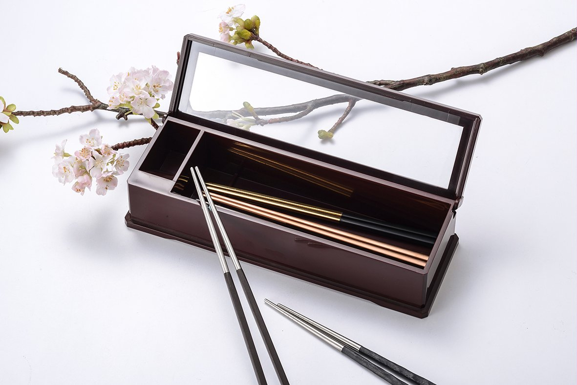 Factory New Design Melamine Korean Style 24cm Alloy Chopsticks for BBQ Restaurant