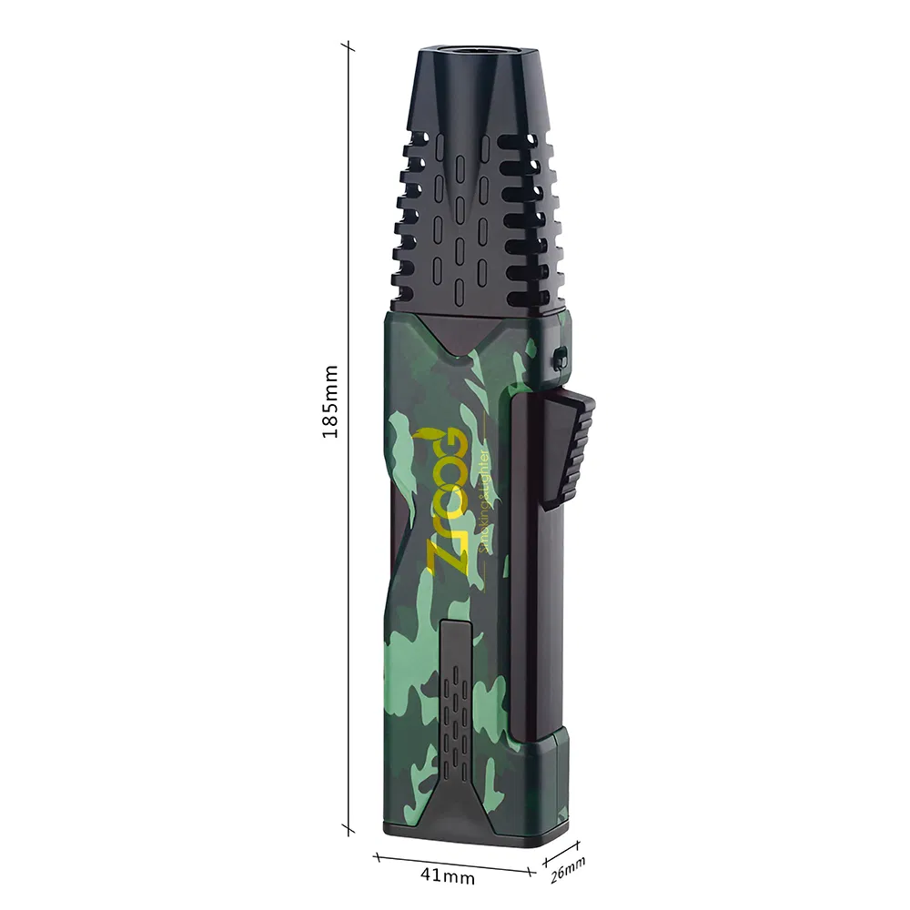 Custom Print Logo Cigarette Lighter Tobacco Gas Jet Torch Lighter