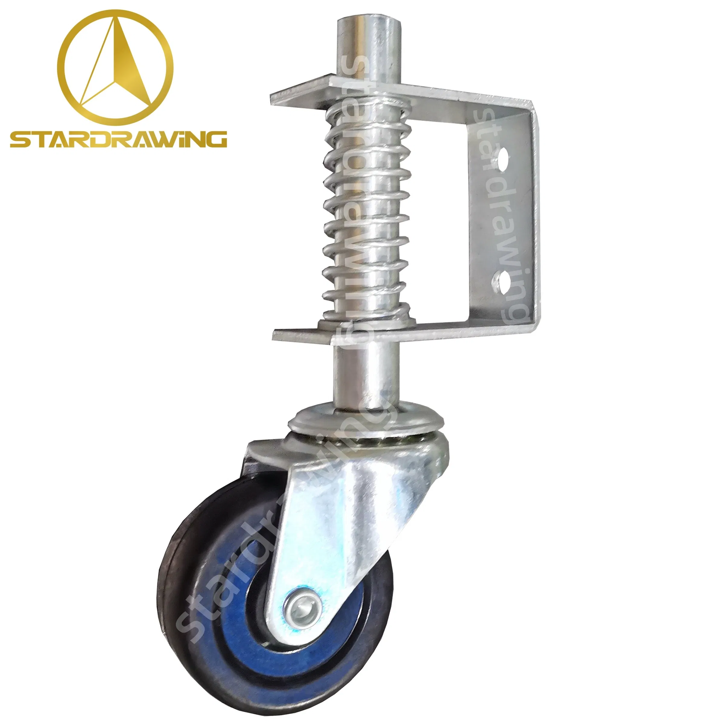 Stardrawing 3inch Shock Absorbing Fence Gate Casters Wheel Garage Door Wheel Castor
