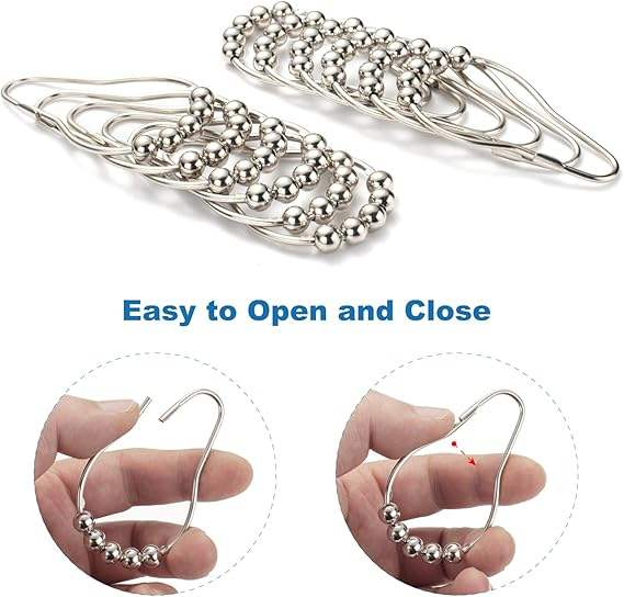 New Product Metal Curtain Hanger Hooks Shower Curtain Clips