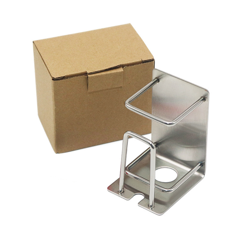 Rust Proof Tooth Brush Holder Cup Hole-Free, Seamless Adhesive Toothbrush Cup Holder Wall Mount Organizer Glossy Stainless Steel Toothbrush Holder Bl15702