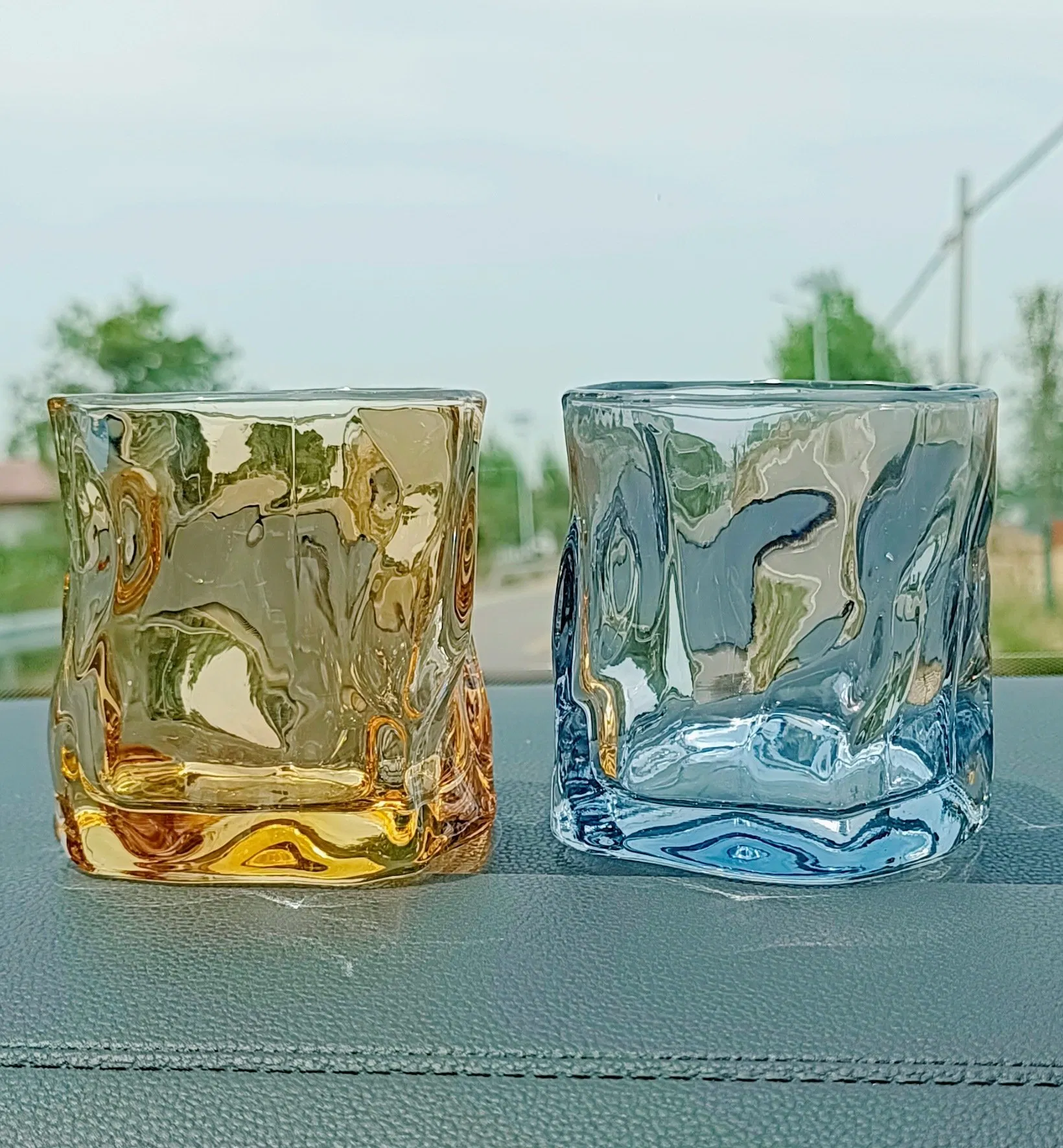 Кружка для виски стеклянная квадратная 180 мл