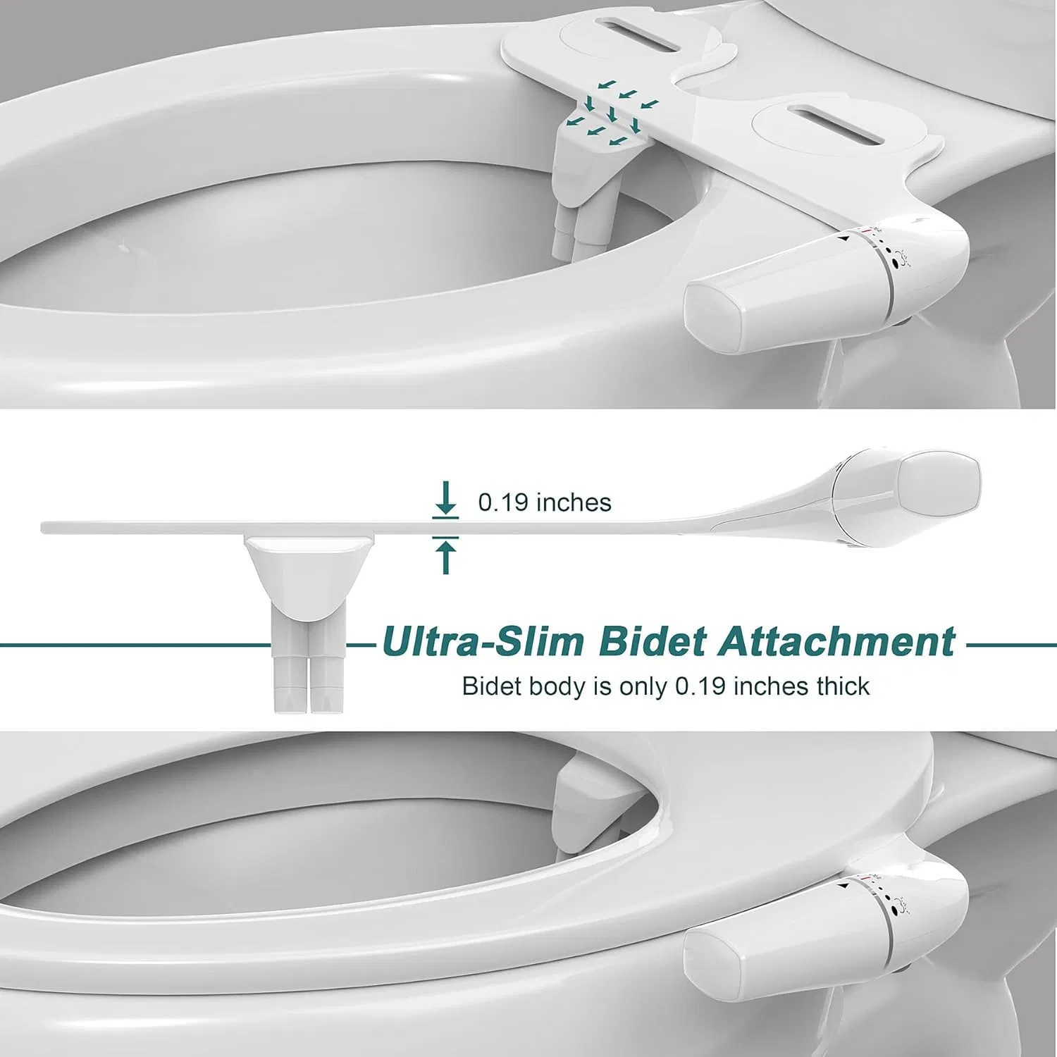 Easy Installation Ceramic White Smart Toilet Lid Finish Suitable for Women's Cleaning