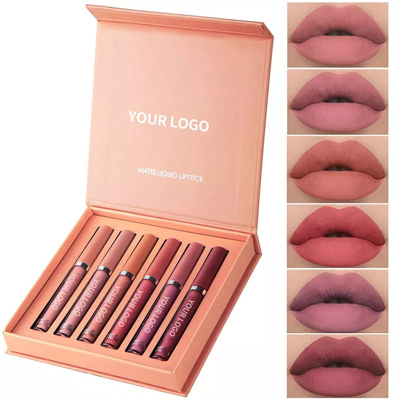 Waterproof Vegan Make Your Own Logo Matte Liquid Lipstick Private Label Custom Lipstick
