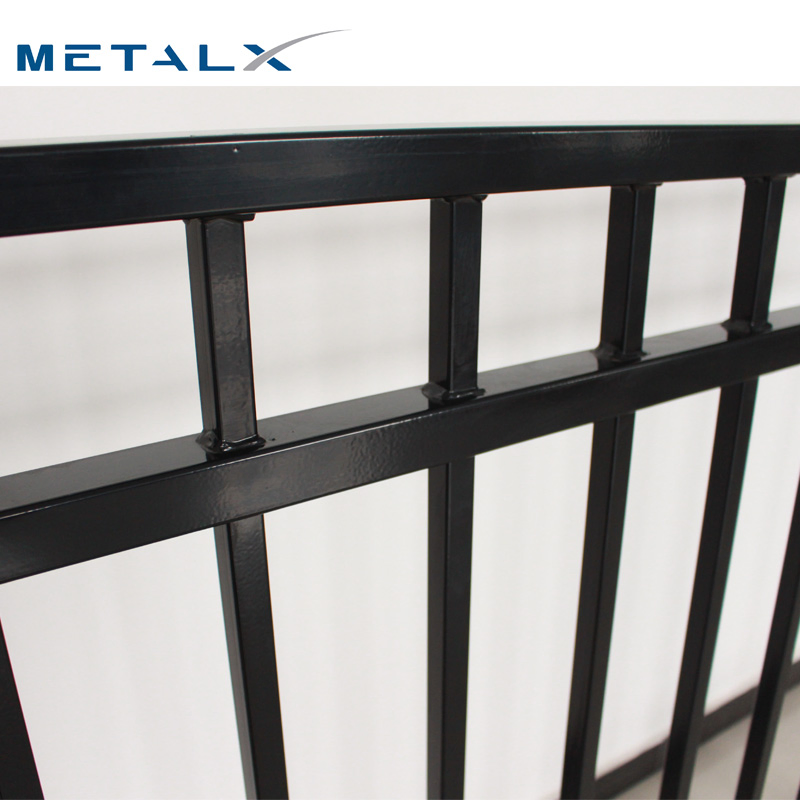 Wrought Steel Iron Fencing Modern Picket Steel Garrison Fence