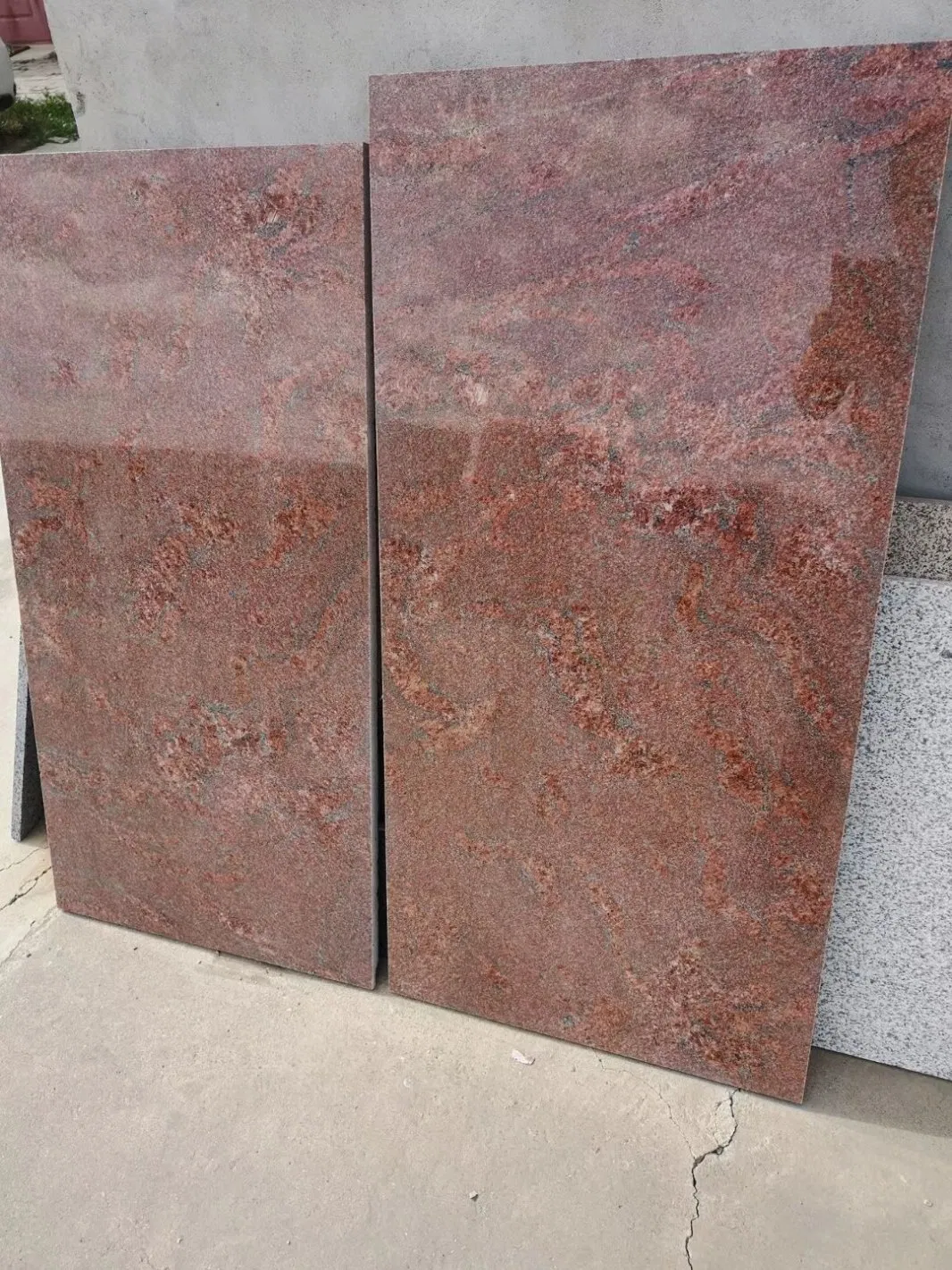 Red Granite Bench for Tombstone Monument Memorials