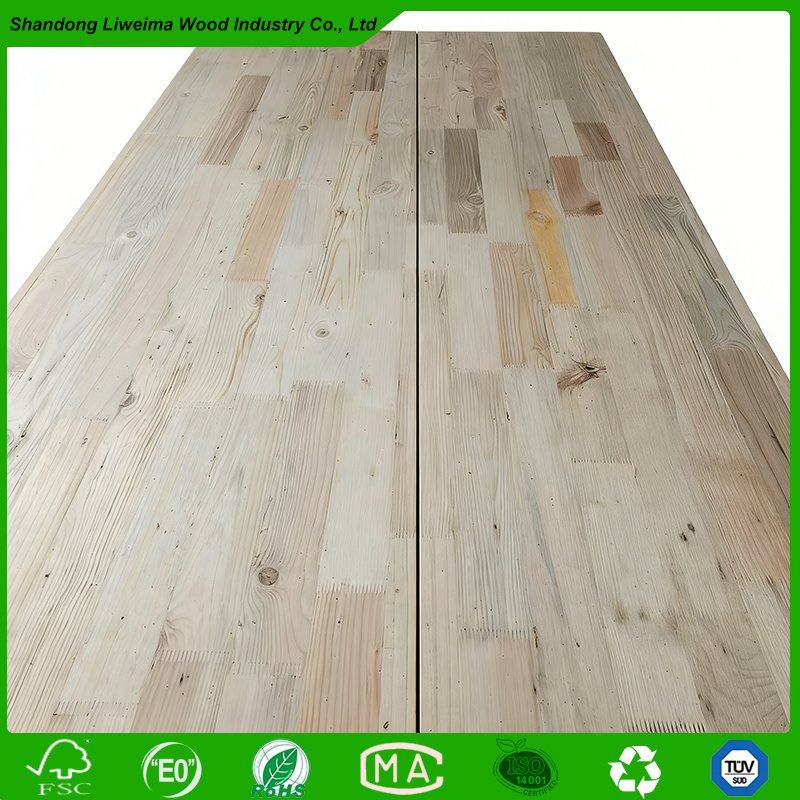 Customize Size Paulownia Poplar Pine Solid Wood Finger Joint Board