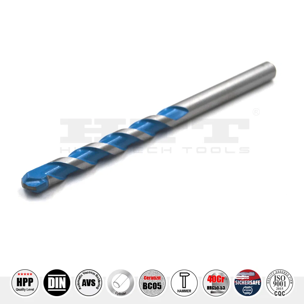 Pgm German Quality Tct Multipurpose Universal Drill Cylindrical Shank for Masonry, Metal, Wood, Fiber, Tile, Concrete, Brick, Cement Drilling