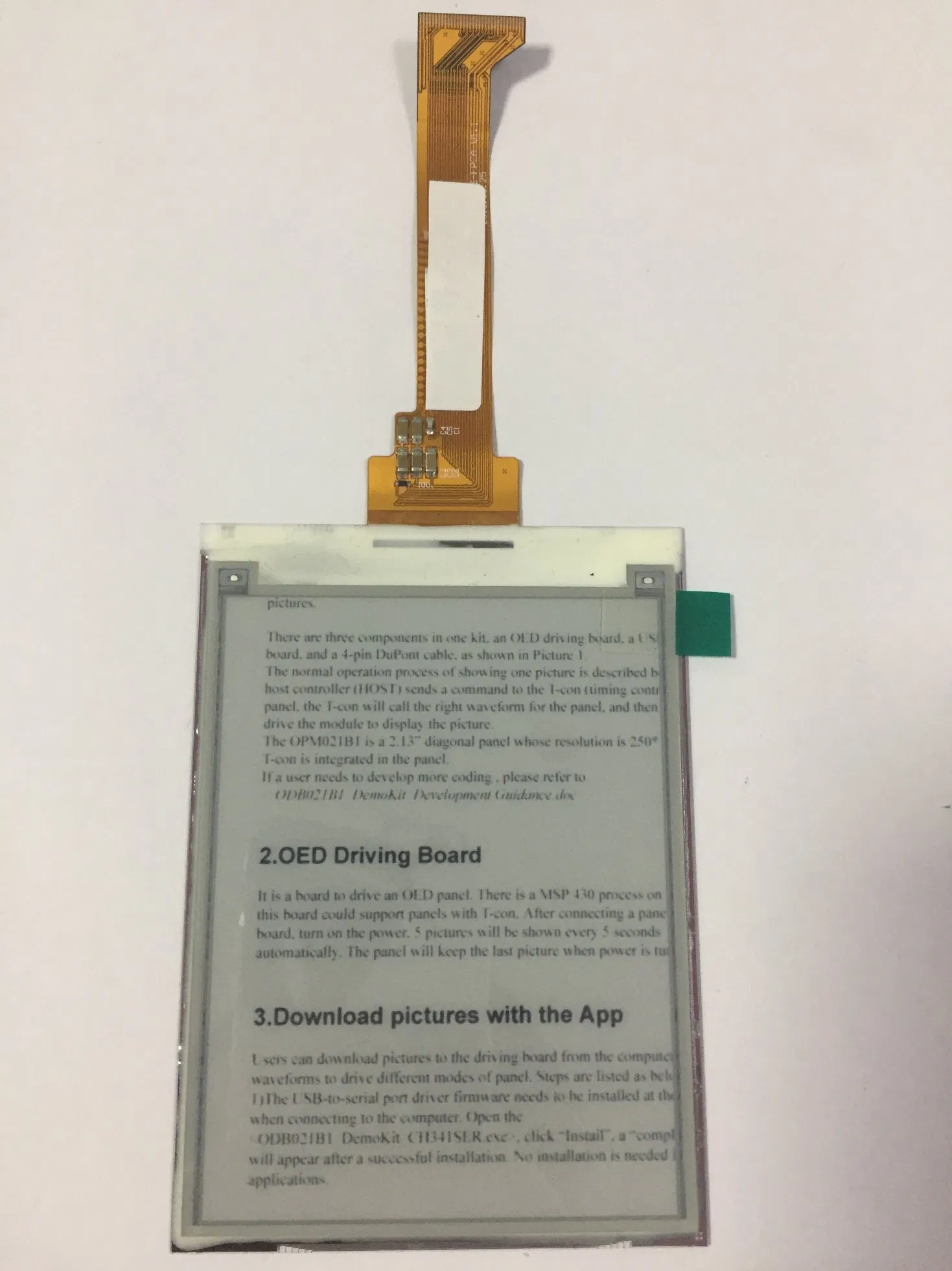 New 13.3 Inch E-Ink Panel with 1600*1200 Resolution