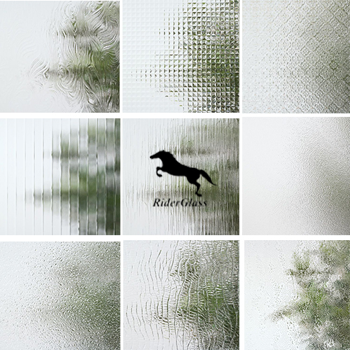 Clear/Green/Bronze 4mm 5mm 6mm Patterned Thick Ornamental Glass