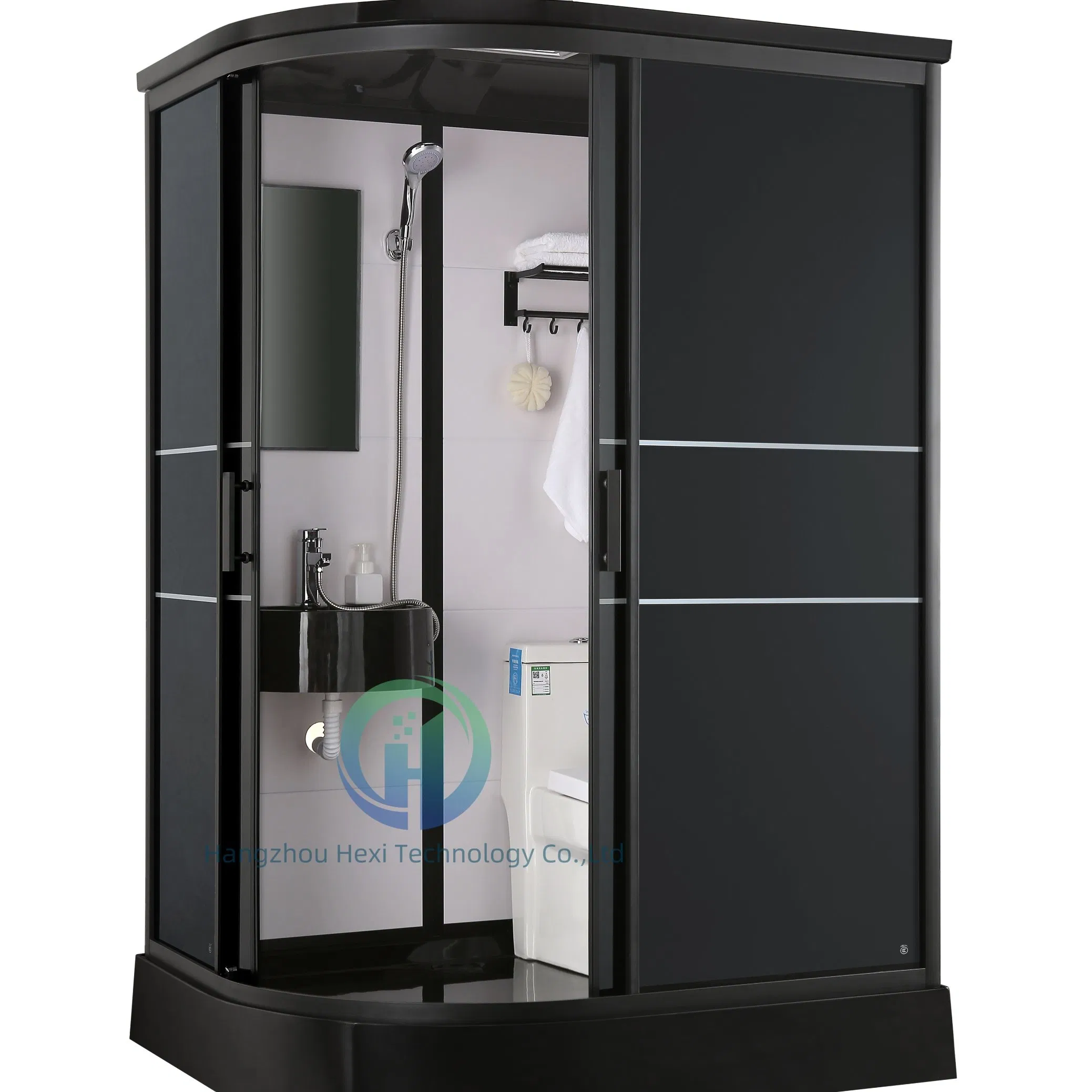 Modern Prefabricated Bathroom with Sanitary Toilet and Shower Set