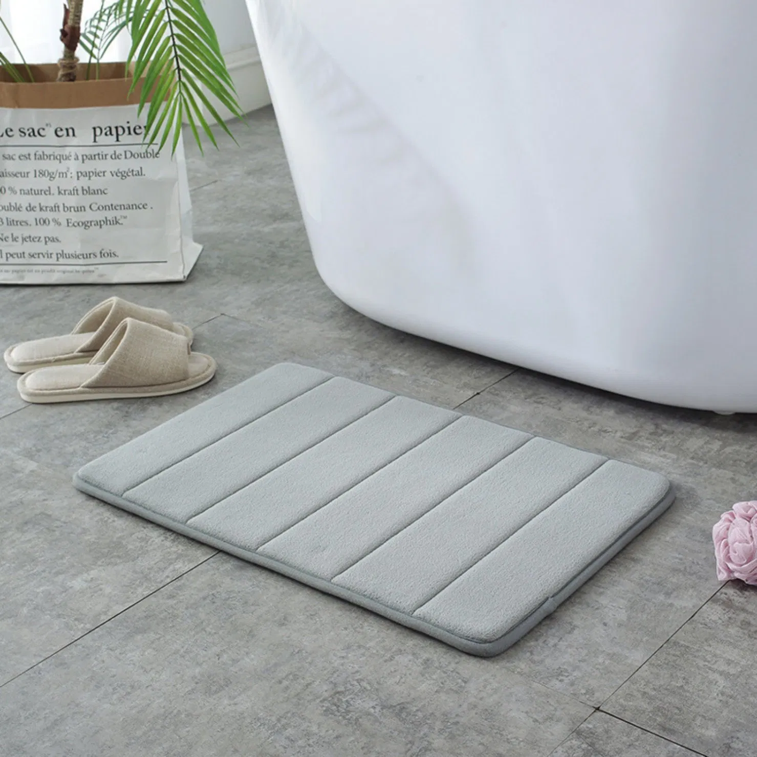 Memory Foam Absorbent Soft Mat Non-Slip Foam Door Mat Wbb26439