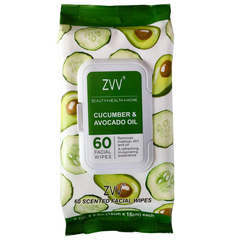 Non-Staining Disinfect Flushable Intimate Private Label Avocado Soft Natural Make up Remover Cleaning Wipes