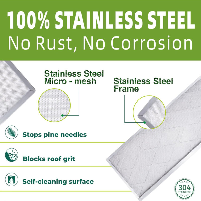 Stainless Steel Micro Mesh Gutter Guard for Rain Gutter