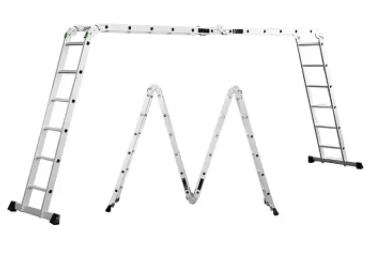 Aluminum Multi Purpose Telescopic Ladder Extension Tall En131 Certificate Ladder