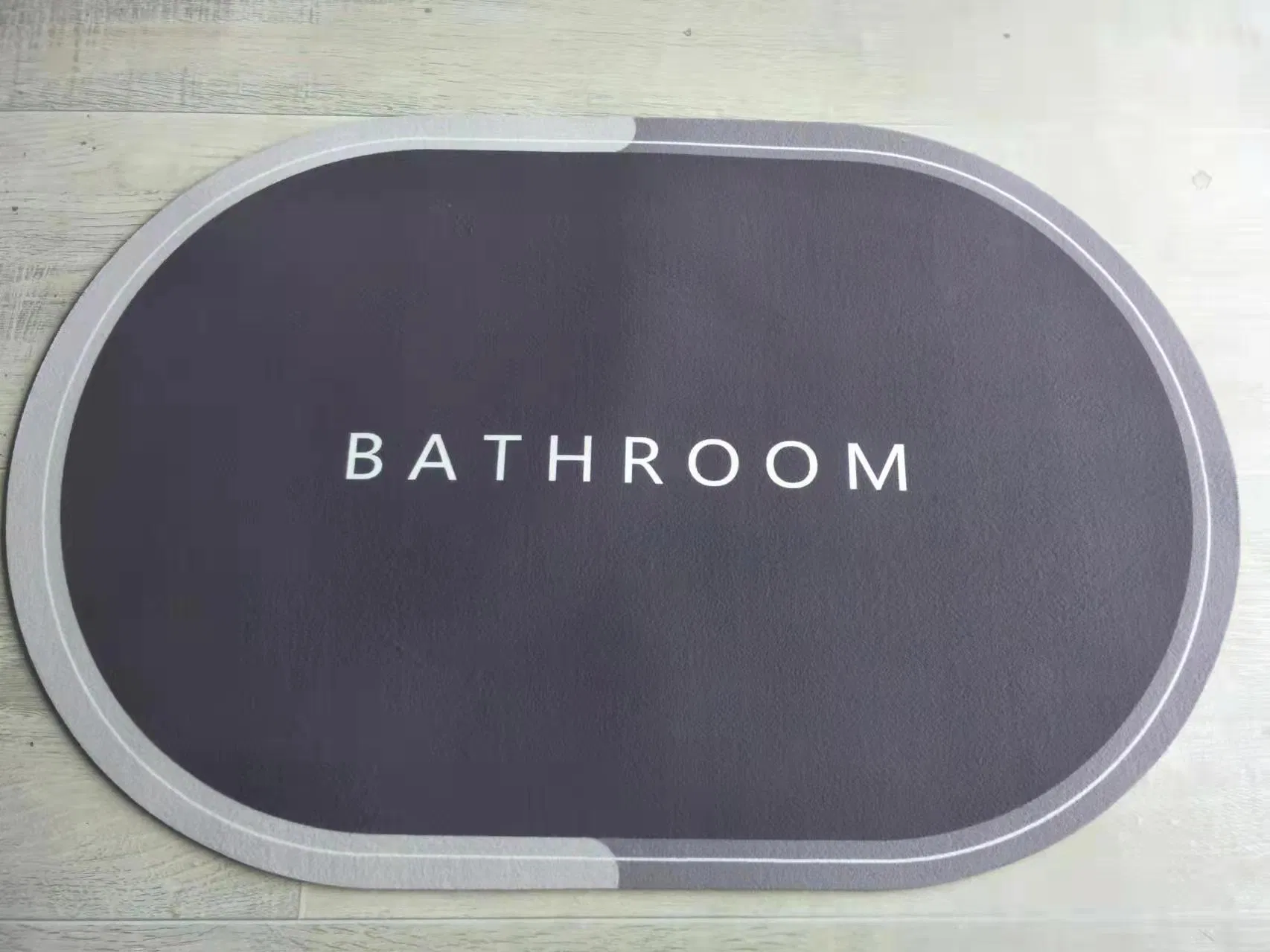 Customized Non-Slip Absorbent Doormat Floor Mat Stone Mud Foot Pad Earth Bath Mat with CE
