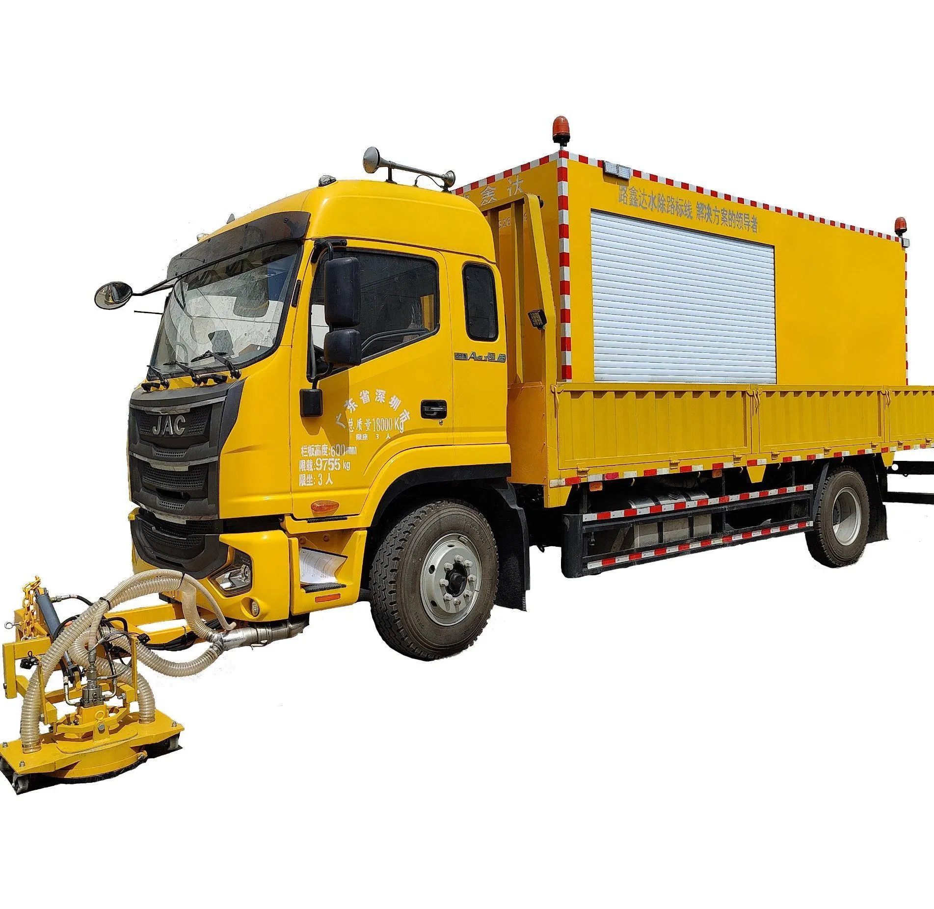 140MPa 200MPa 250MPa Pavement Line Cleaning Removal High Pressure Water Blasting Remove Thermoplastic Markings