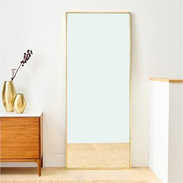 Aluminum Frame Rectangle R Angle Floor Dressing Back Panel Full Length Mirror