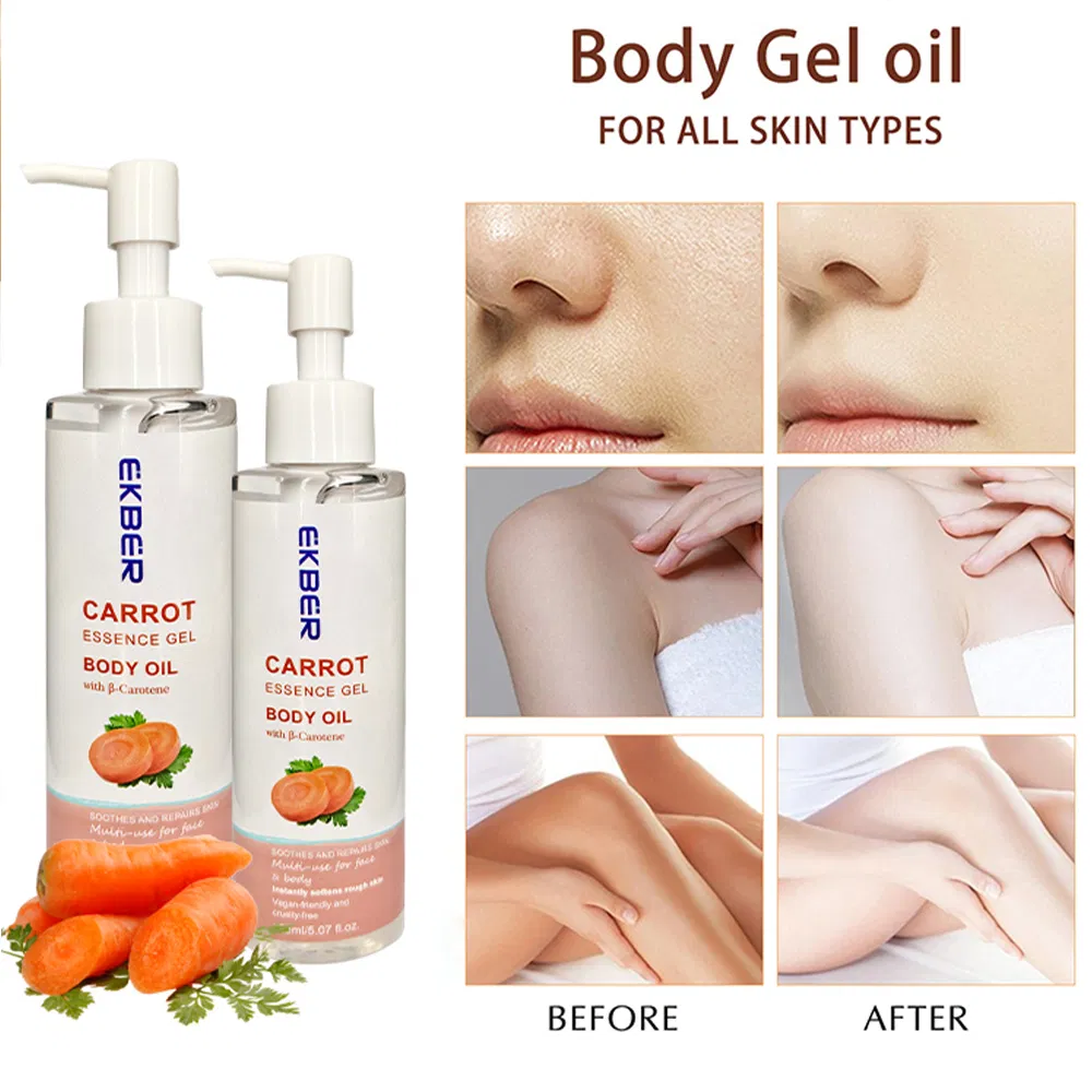 Glow Enhancer Body Massage Oil Moisturizing Organic Carrot Body Gel Oil