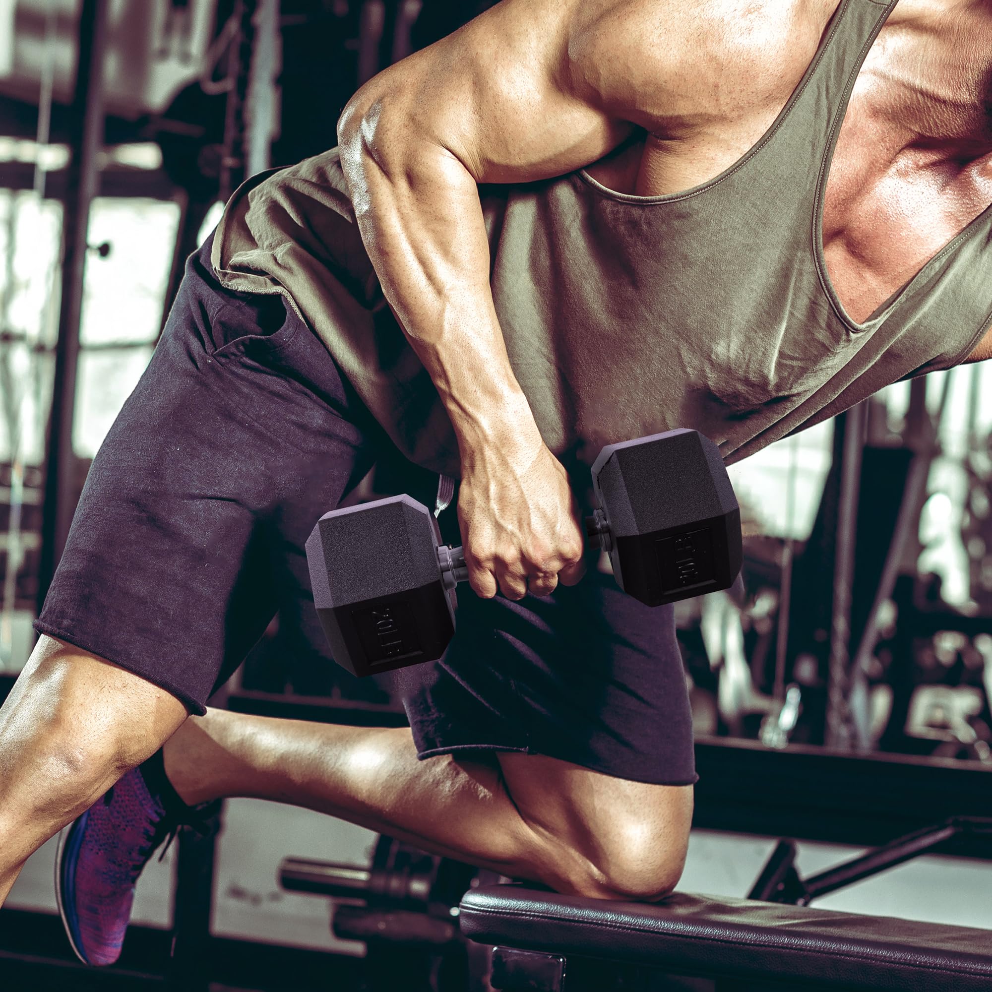 Гантели шестигранные для силовых тренировок домашние