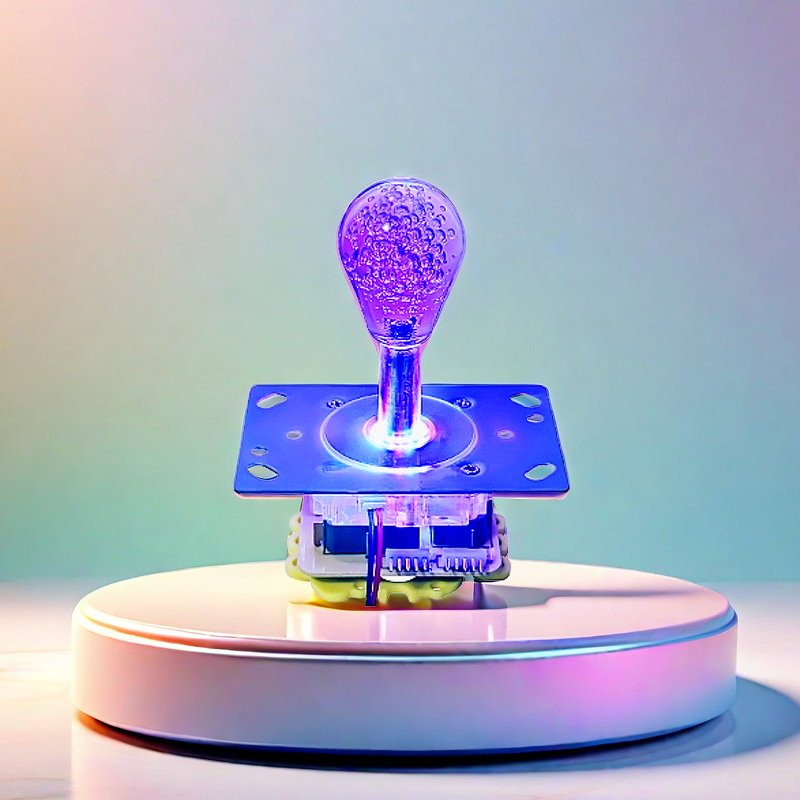 1PCS Ydc Colorful Integrated Semi-Elliptical Crystal Balltop Rocker Arcade Machine Semi-Oval Joystick