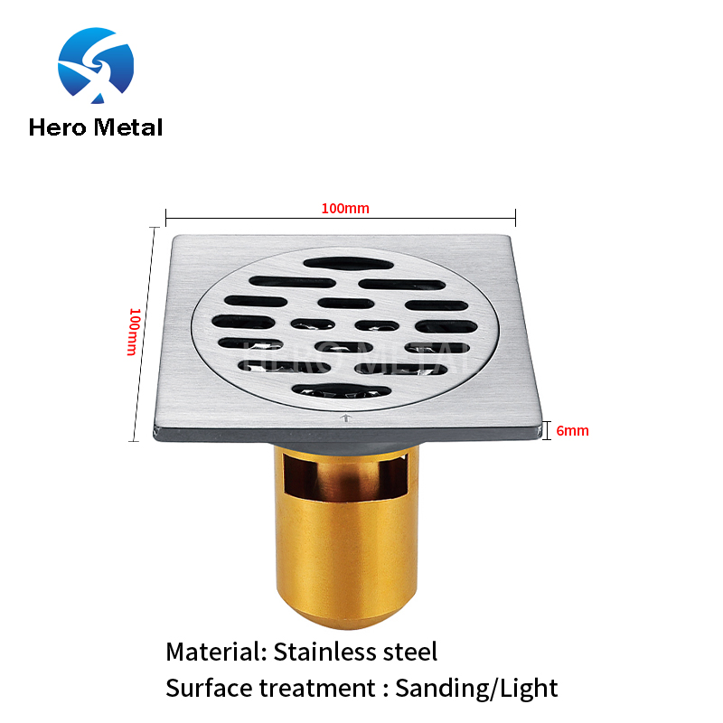 Слив для душа с силиконовым фильтром для волос