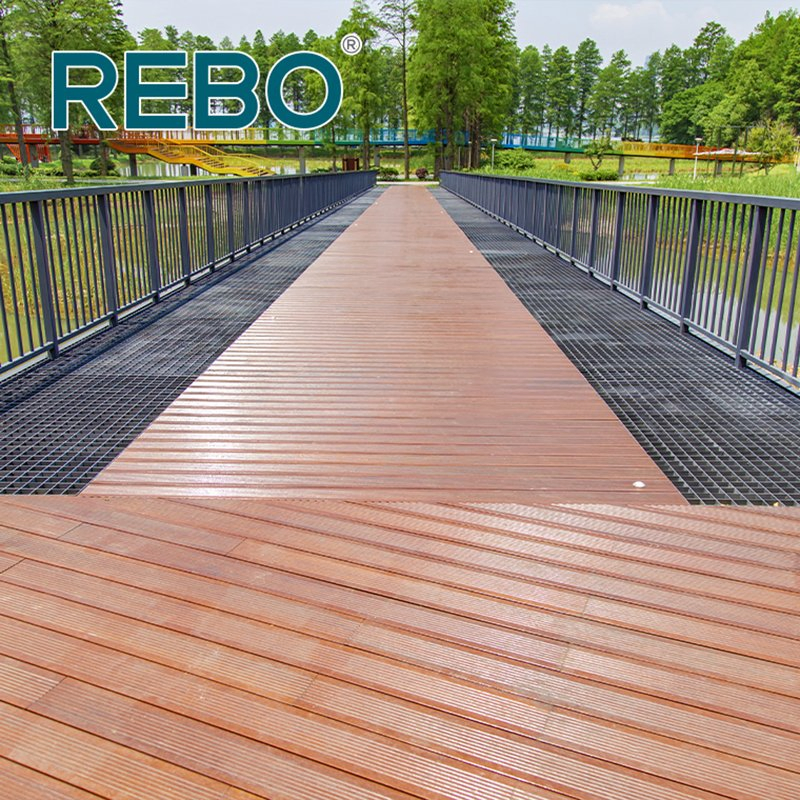 Balcony Outdoor Bamboo Wood Flooring Bamboo Material Decking
