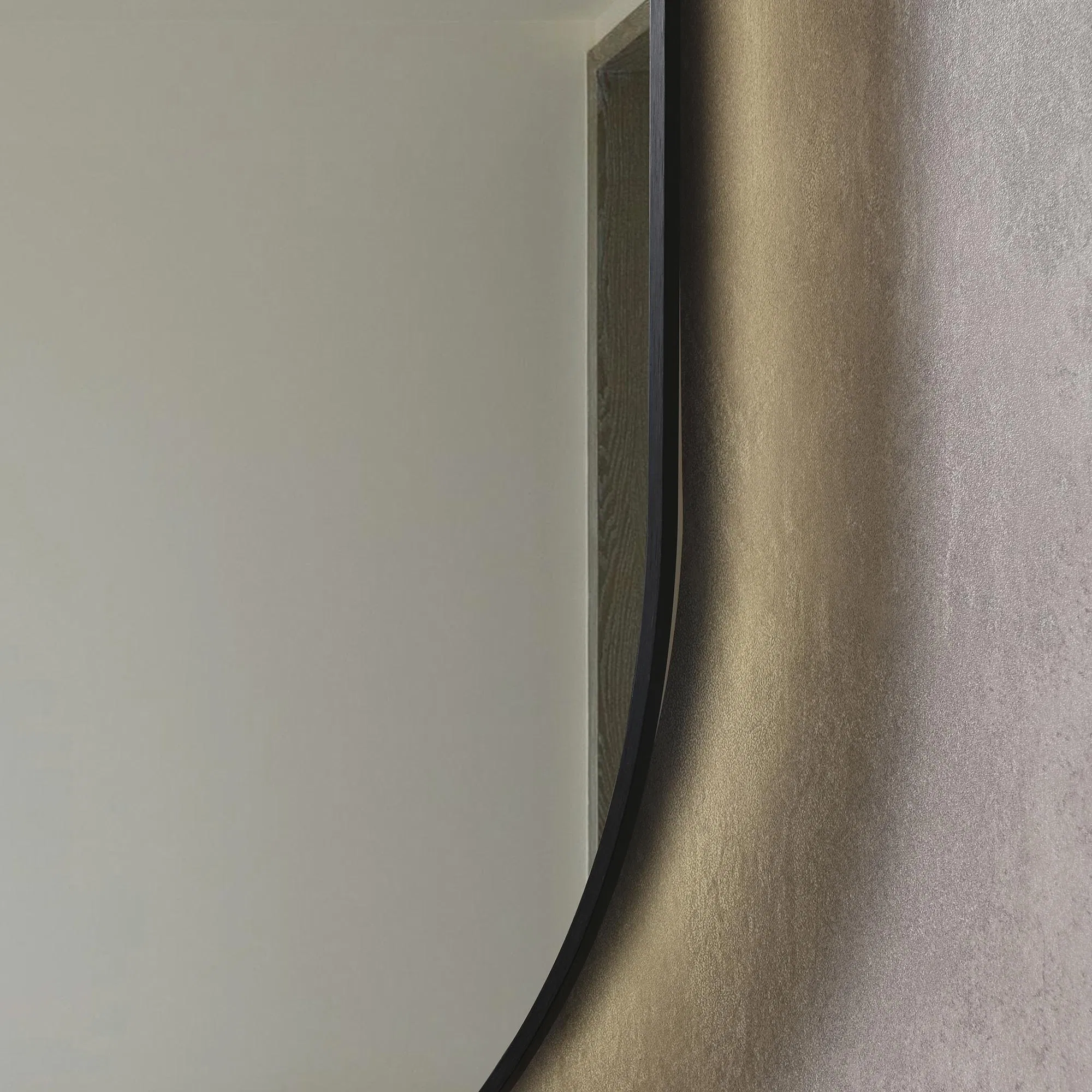 Round Anti-Fog Ultra-Thin LED 60X85 Mirror with CE for Bathroom