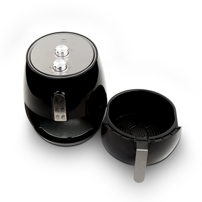 Kitchen Appliance Knob Control Multifunctional Electric Non-Stick Air Fryers Oven with Double Mechanical Timer