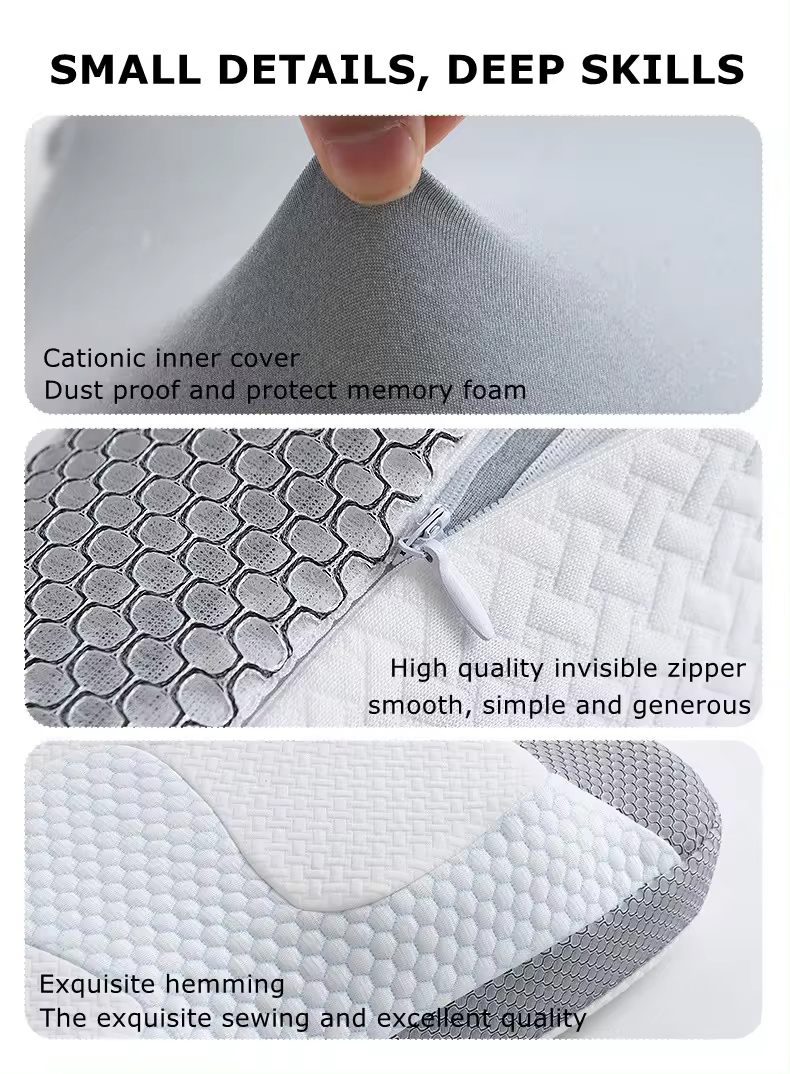 China Supply New Arrival High Density Memory Ofam Health Care Cervical Orthopedic Neck Bed Pillow