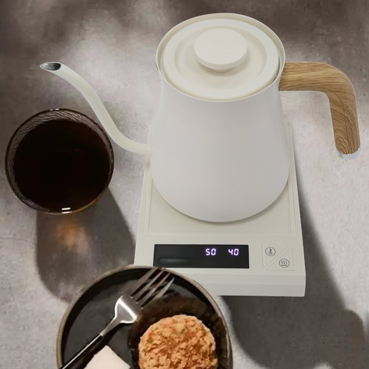 Hotel Home Appliances Gooseneck Coffee Kettle Electric Coffee Pot 1.8L Cordless for Hand Boiler Electric Pour Over Coffee Makers