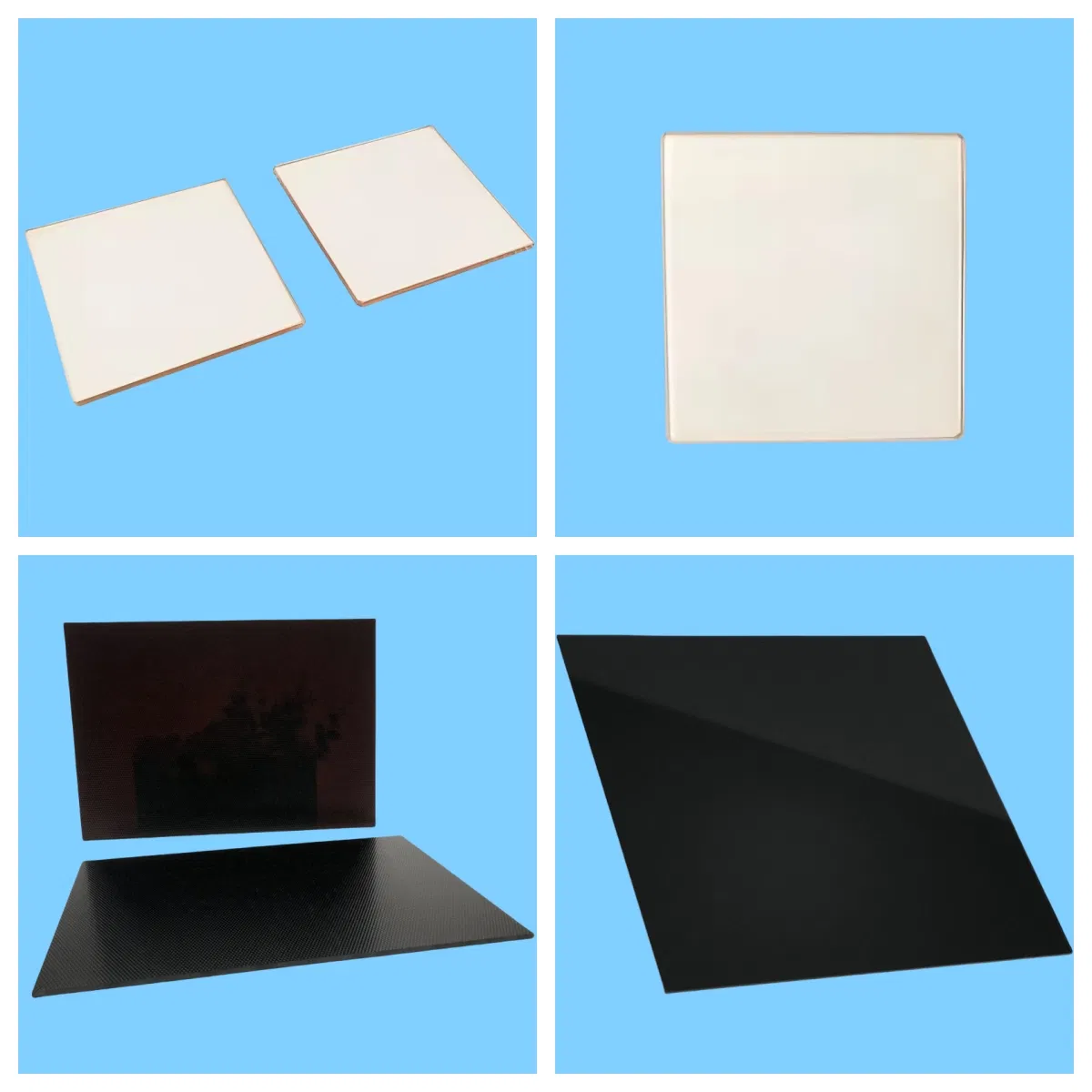 Customized Heat-Resistant Black Glass-Ceramic Cooktop Panel for Kitchen
