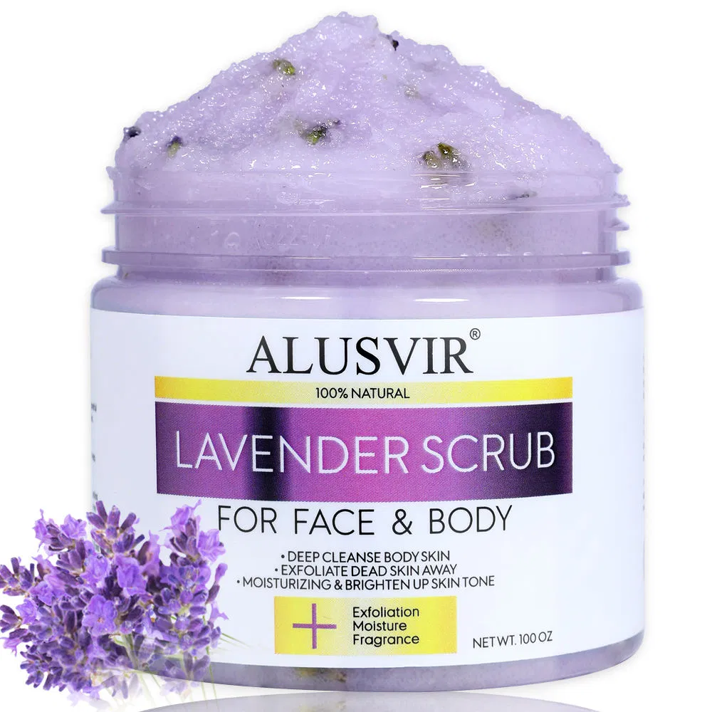 OEM Relaxing Aroma Therapeutic Grade Lavender Scrub for Body and Foot