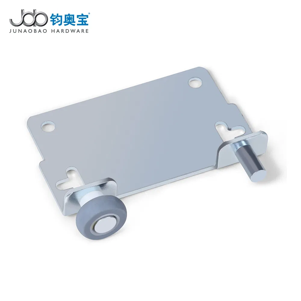 Junaobao Hardwares Factory Price Cabinet Wardrobe Slide Door Gate Roller Set Fitting Soft Close Sliding Door Roller for Wooden