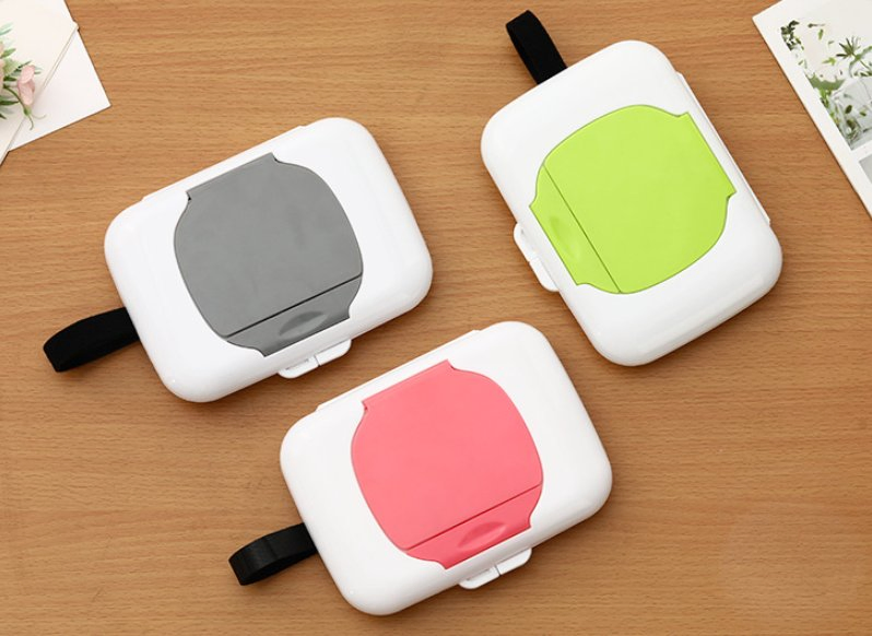 Hot Selling Wet Tissue Storage Box Dustproof Moistureproof Portable Plastic Wet Wipes Box
