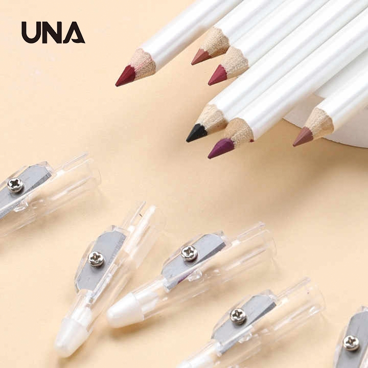 Waterproof Custom Black Brown Vegan Pencils Private Label Cream Lip Liner with Sharpener