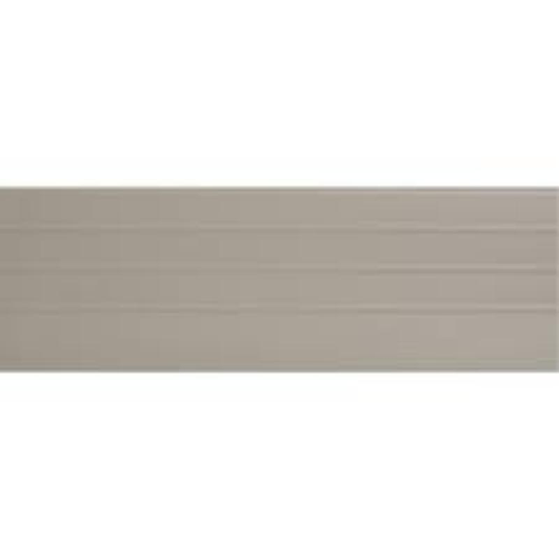 1" X 6" X 10" Semi Gloss White Ribbed Aluminum Fascia